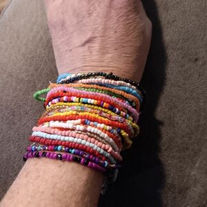 Colorful Beaded Bracelets Set